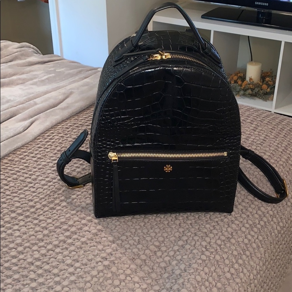 Tory Burch croc backpack